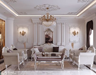 Classic Reception Interior Home, New Classic Reception Interior, Classic Reception Interior, Classic Reception Design, Reception Interior, Classic Interior Design Luxury, Archways In Homes, Classic Reception, Classic Furniture Living Room