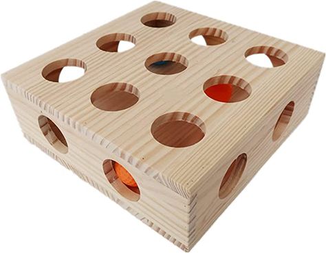 Amazon.com : Interactive Cat Toy Puzzle Box Wooden Treat Maze Scratcher Peek Play Toy Box Fun Interactive Cat Toy Fun Hide and Seek Cat Agility Toys : Pet Supplies Best Kitten Toys, Cat Patio, Cat Puzzle, Kitten Toys, Pet Gear, Bark Box, Interactive Cat Toys, Wooden Cat, Hide And Seek