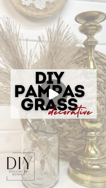 DIY Designs by Bonnie on Instagram: "Grab some burlap and let’s create faux pampas grass #craftideas #diycrafts #burlap #craftproject" Diy Pampas Grass From Burlap, Diy Pampas Grass Arrangement, Pampas Grass Diy, Diy Pampas, Faux Pampas, Diy Designs, Diy Ribbon, Ornamental Grasses, July 17