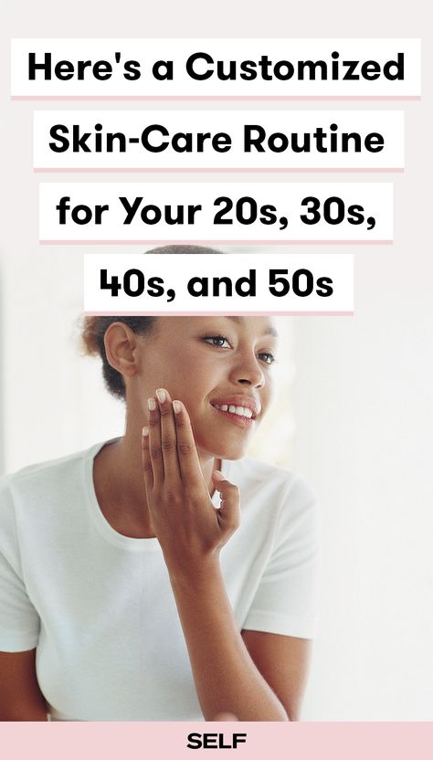 Here's a customized skin-care routine for your 20s, 30s, 40s, and 50s. Find out which products dermatologists recommend at every age. Skin Care Routine For 20s, Your 20s, Anti Aging Skin Products, Aging Skin Care, Skin Care Women, Simple Skincare, Skin Care Regimen, Skin Conditions, Anti Aging Skin Care