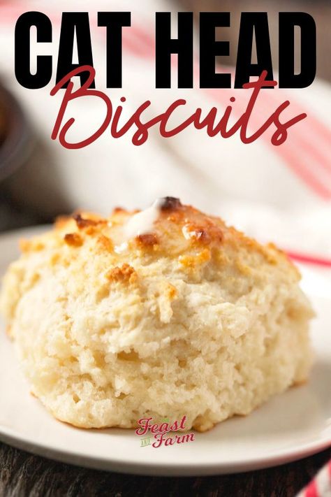 Cat Head Biscuits, Easy Drop Biscuits, Easy Comfort Food Dinners, Easy Homemade Biscuits, Make Biscuits, Homemade Recipe Books, Southern Cooking Recipes, Dog Biscuits Homemade, Homemade Bread Recipes Easy