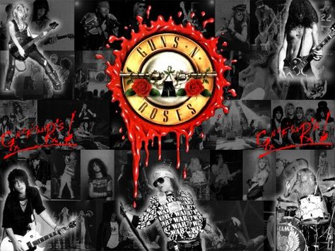 guns n roses.. Axl Rose Slash, Rock Band Logos, Hd Wallpapers For Pc, Rock N Roll Art, Sweet Child O' Mine, Hard Rock Music, Music Pics, Power Metal, Axl Rose