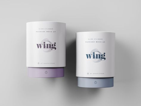 Slide Cylinder Package Mockup Candle Box Packaging, Product Visualization, Retro Interior Design, Skincare Packaging, Visual Identity Design, Candle Packaging, Elegant Centerpieces, Box Packaging Design, Soap Packaging