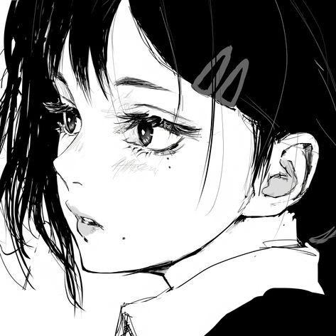 @inoitoh on twt Mata Manga, Manga Design, Dark White, 캐릭터 드로잉, Anime Monochrome, Anime Eyes, Digital Art Girl, Illustration Character Design, Anime Couples Drawings