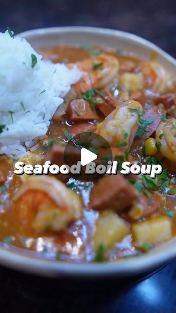 Seafood Boil Soup, Old Bay Shrimp, Seafood Soup Recipes, Seafood Boil Recipes, Shrimp Soup, Chowder Soup, Seafood Soup, My Top 3, Seafood Boil