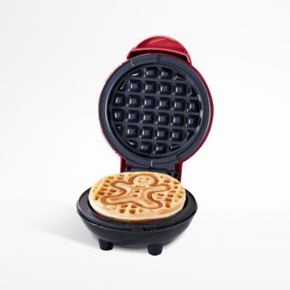 Dash ® Mini Gingerbread Man Waffle Maker Waffle Maker Aesthetic, Breakfast Classic, Yummy Waffles, Cream Dinnerware, Mini Waffle Maker, Waffle Irons, Carved Wood Wall Art, Winter Treats, Real Kitchen