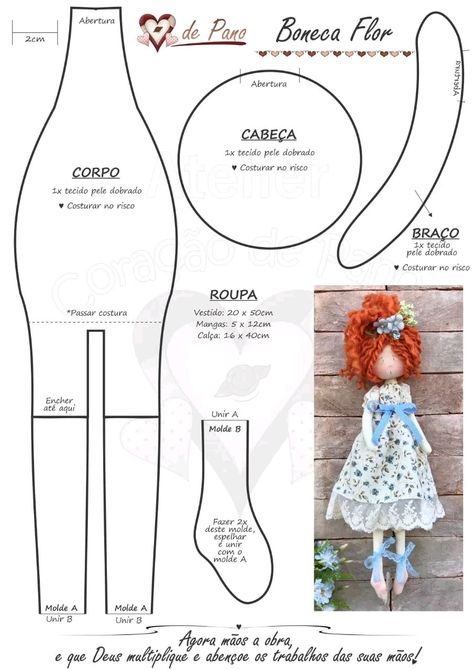 Pretty Toys Patterns, Doll Patterns Free Sewing, Dolls Handmade Diy, Diy Rag Dolls, Felt Doll Patterns, Doll Making Patterns, Fabric Doll Pattern, Primitive Doll Patterns, Doll Patterns Free