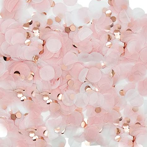 Round Tissue Confetti Glitter,Rose Gold Pink White Paper Tissue Confetti Dots for Wedding Birthday Party Decorations,1.76oz Glitter Rose Gold, White Confetti, Rose Gold Confetti, Pink Confetti, Confetti Dots, Glitter Roses, Table Confetti, Wedding Confetti, Gold Confetti