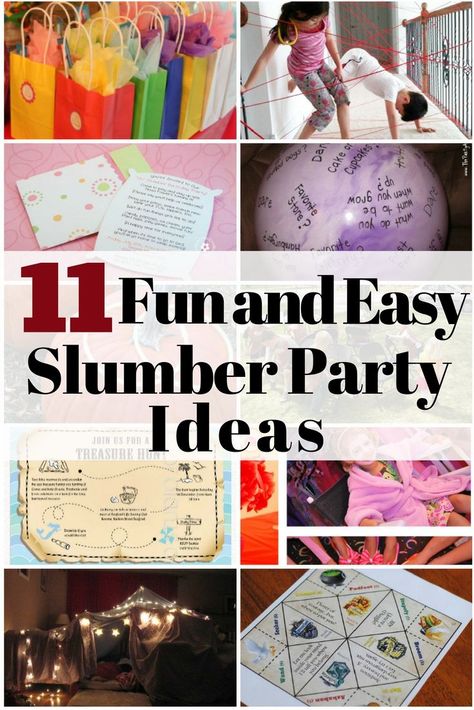 Creative, Fun & On A Budget Slumber Party Ideas for Kids! Slumber Party Ideas For Kids, Slumber Party Activities, Diy Floating Deck, Birthday Slumber Party, Sleepover Fun, Sleepover Party Ideas, Slumber Party Birthday, Girls Slumber Party, Slumber Party Ideas