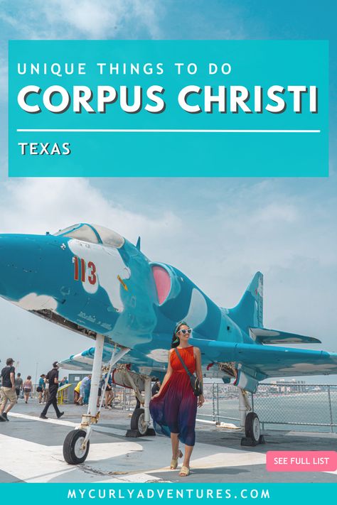 Yes, the beaches are picture-perfect, and fans should not miss the Selena Museum, but there’s also tons of exciting stuff to do. Things to Do with Kids in Corpus Christi | Things to Do in Corpus Christi Texas Families | Things to Do Around Corpus Christi | Corpus Christi Things to Do | Things to Do in Corpus Christi Texas with Kids | Fun Things to Do in Corpus Christi | Best Things to Do in Corpus Christi | Things to Do in Corpus Christi Texas Bucket Lists Things To Do In Corpus Christi Texas, Selena Museum, Texas Weekend Getaways, Texas Travel Guide, Texas Bucket List, Uss Lexington, Corpus Christi Texas, Cheap Things To Do, Things To Do With Kids