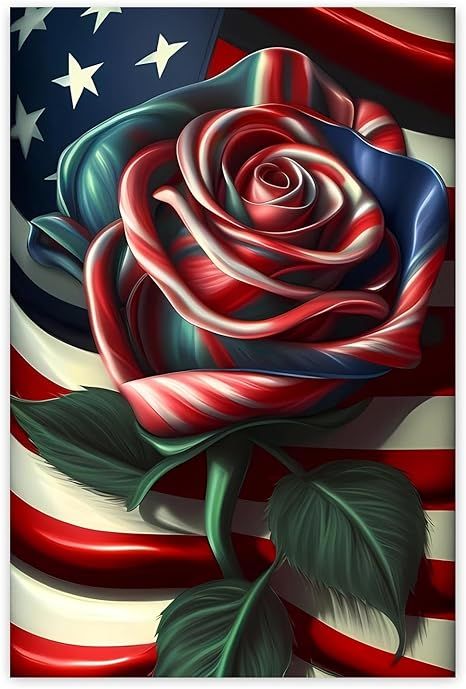 Amazon.com: Worihut 5D Diamond Painting kits for Adults, Flag Rose DIY Full Round Diamond Art with Accessories Tools,Wall Decor For Dining room, Kitchen, Restaurant 12x16 Inch : Arts, Crafts & Sewing Usa Constitution, Wall Decor For Dining Room, Flor Iphone Wallpaper, Decor For Dining Room, America Flag Wallpaper, July Wallpaper, Street Murals, 4th Of July Images, July Images