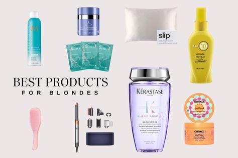 For blondes, by blondes. Discover the top rated blonde hair care products to keep your blonde hair vibrant and healthy. Blonde Hair Care Products, Blonde Hair Products, Best Blonde Hair, Moroccanoil Dry Shampoo, Best Clarifying Shampoo, Led Masks, Best Purple Shampoo, Hair Sunscreen, Was It Worth It