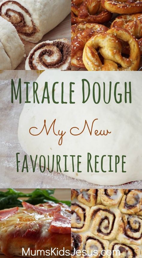 Diy Pillsbury Dough, Crazy Dough For Everything, Miracle Dough Recipe, Crazy Dough, Cinnamon Pretzels, Greek Yogurt Cake, Pillsbury Dough, Miracle Noodles, Bread Dough Recipe