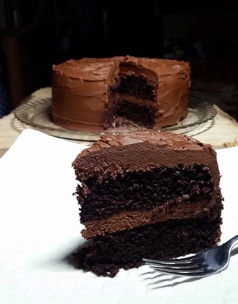 Chocolate Buttermilk Layer Cake Layer Cake Au Chocolat, Chocolate Mayonnaise Cake, Martha Stewart Recipes, Vegan Chocolate Cake, Devils Food Cake, Cake Chocolat, Recipes Chocolate, Magic Cake, Devils Food