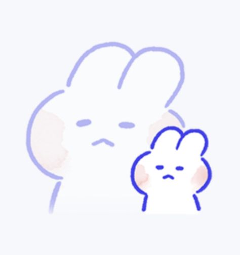 Lovely Mongmong, Reaction Emojis, Rabbit Monster, Silly Bunnies, Bunny Emoji, Funny Reactions, Crying Emoji, Kawaii Bunny, Sticker Ideas