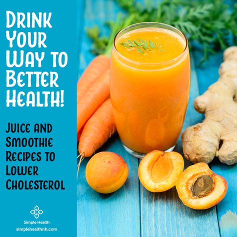 Juice and Smoothie Recipes to Lower Cholesterol  Cholesterol-Lowering Tonic NutriBullet Cholesterol Crusher Blast Smoothie #smoothierecipes #healthydrinks #juicing #lowercholesterol Recipes To Lower Cholesterol, Cholesterol Friendly Recipes, Lower Cholesterol Naturally, To Lower Cholesterol, Natural Juice, Low Cholesterol Diet, Nutribullet Recipes, Food For Digestion, Cholesterol Remedies