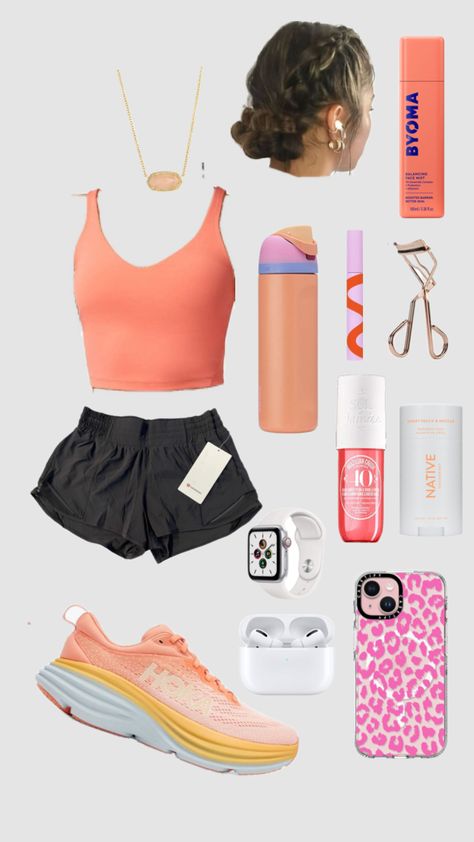 #fyp #preppy #outfitinspo #fitness #running #cute Preppy Workout Outfit, Athletic Shorts Outfit School, Preppy Gym, Preppy Outfits For School, Sporty Outfits, Athletic Outfits, Preppy Outfits, Sport Girl, School Outfits