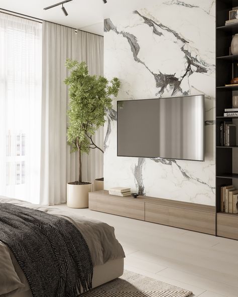 Tv Wall Design Marble And Wood, Media Wall Marble, Tv Marble Wall, Marble Tv Feature Wall, Marble Tv Wall Design, Tv Wall Marble, Marble Tv Wall, Living Room Tv Wall Design, Room Tv Wall Design