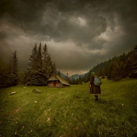 "Stormy Cabin" Tiny House Blog, Tatra Mountains, A Cabin, Cottage House, Small Cabin, House Landscape, Jolie Photo, Enchanted Forest, Slovakia