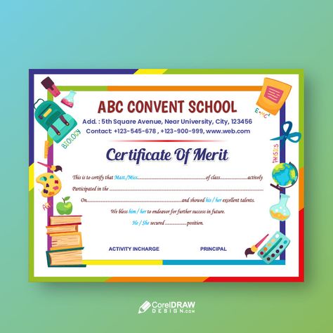 Certificate Of Merit, Convent School, Table Umbrella, Hand Crafts For Kids, Hand Crafts, Certificate Design, E Mc2, Community Building, Community Group