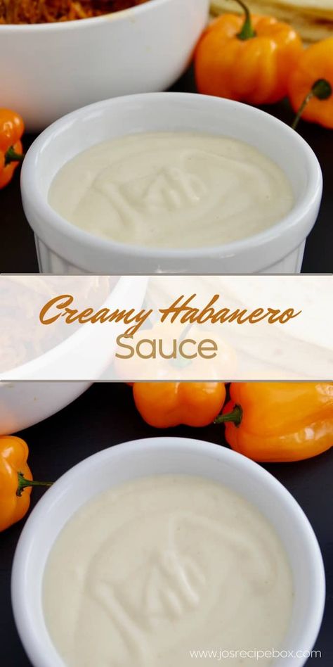 Creamy Habanero Sauce Habanero Cream Sauce, Habanero Sauce Creamy, Creamy Habanero Sauce Cafe Mexicali, Creamy Habanero Sauce, Chicken Taquitos Baked, Ranchero Sauce Recipe, Jojo Recipe, Habanero Recipes, Habanero Sauce