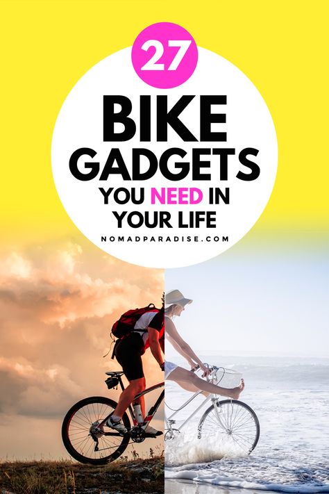 Bike Hacks Diy, Bike Accessories Gadgets, Bike Accessories Diy, Bike Gadgets, Outdoor Bike Storage, Bike Swag, Bike Hacks, Bicycle Travel, Bicycle Gear