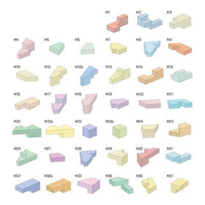 Module Architecture, Tetris Design, Concrete Studio, Architecture Program, Block Of Flats, Concept Models Architecture, Bjarke Ingels, Architecture Concept Diagram, Arch Model