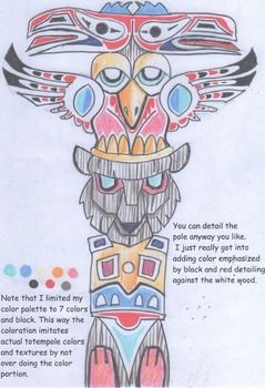 Native American Totem Pole designingNative American studies fascinate and educate no matter whatthe age. Kids love to learn about fascinating tribes and peoples.What would enhance a native American study more than havingyour students design their own Totem poles?This drawing pack utilizes basic, simple shapes to establish the ground work for drawing classic totem pole icons. Totem Pole Drawing, Native American Totem Poles, Native American Art Projects, Drawing Classic, Native American Projects, Diy Totem, Native American Studies, Native American Totem, Totem Design