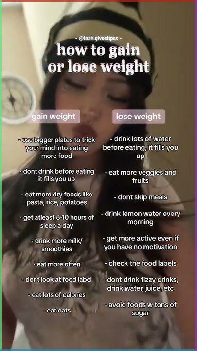 how to gain or lose weight 🥗 #lolabekka #aesthetic #advice #tips #gain #... How Gain Weight For Girl, How To Gain Weight In The Right Places, Tips To Gain Weight Quickly, Workouts To Gain Weight For Women, How To Gain Weight Quickly, How To Gain Weight Healthy, Gaining Weight Tips, Tips To Gain Weight, Teen Workout