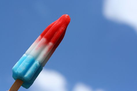 Anyone remember eating these as a kid?!?! What am I talking about?  I still eat them! Red White Blue Popsicle, Rocket Popsicle, Rocket Pop, Freeze Pops, Bomb Pop, Course Meal, On A Stick, Ice Cream Truck, Good Ole