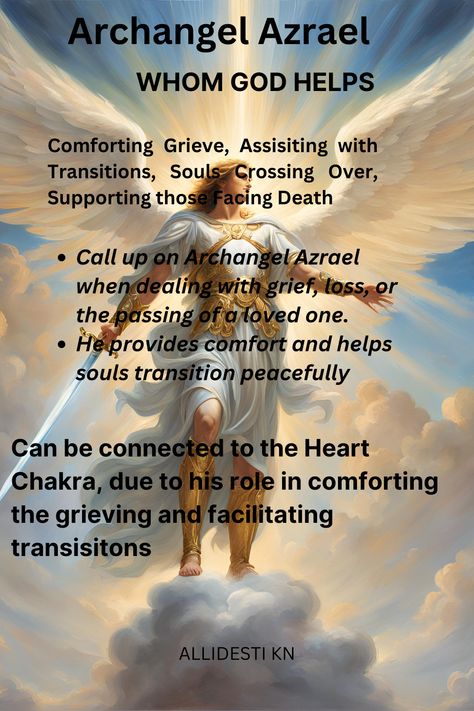 Azrael Archangel, Archangels Prayers, Elegua Prayers, Archangel Jeremiel, Angels Healing, All Archangels, Archangel Azrael, Internal Beauty, Rosary Prayers Catholic