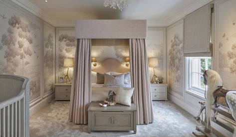 Sophie Paterson Interiors, Sophie Paterson, Safari Wallpaper, Old Room, Exotic Animals, Rural Landscape, Childrens Bedrooms, Bed Room, Girls Bedroom