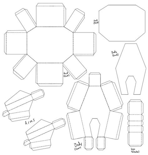 Free Printable Slab Pottery Templates ED4 Paper Template Design, Box Templates Printable Free, Making Gift Boxes, Box Template Printable, Hexagon Box, Paper Box Template, Paper Pop, Projets Cricut, Paper Doll Template