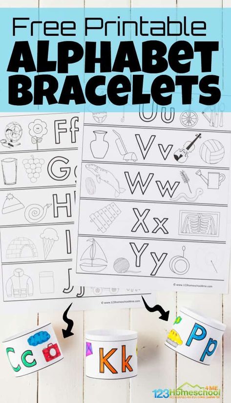 Free Alphabet Printables Letters Banner, Spring Alphabet Letters Free Printable, Free Letter A Printables, Alphabet Posters For Classroom Free, Letter A Activities For Preschool Printables Free, Abc Letters Printable, Letters Printable Free, Free Printable Abc Letters, Alphabet Bracelets