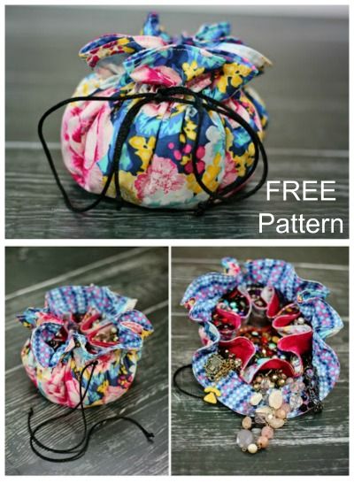 FREE sewing pattern for a jewelry pouch. This drawstring jewelry case sewing pattern is ideal for use at home or for taking your jewelry when you travel. A quick and easy sew, also great for a gift to sew or stocking stuffer. Easy bag pattern for beginners to try. Jewelry travel case sewing pattern. #SewABag #SewAPouch #BagSewingPattern #FreeBagSewingPattern #SewForFree #SewingForFree #QuickSewingPattern #EasySewingPattern #SimpleSewingPattern #FreeSewingPattern #FreeBagPattern #... Drawstring Jewelry Pouch Pattern, Quick And Easy Sewing Projects To Sell, Jewelry Bag Pattern, Jewelry Pouch Pattern, Pouch Bag Pattern, Drawstring Jewelry Pouch, Jewelry Travel Bag, Easy Bag, Free Sewing Pattern