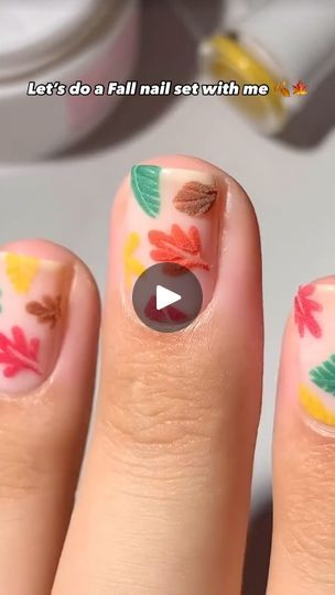 3.7K views · 154 reactions | 🍂 Fall leaves, but make it chic! 🍁 Embrace the autumn vibes with this playful, colorful leaf design 🍃 Perfect for keeping things cute and cozy this season. Who else is ready for sweater weather and crisp air?

#arianailslounge #visalianails #nailsalon #visalianailsalon #nails #nailart #nailsofinstagram #nailservices #naildesign | Aria Nail Lounge  | Bone Thugs-n-Harmony · 1st of Tha Month Tech Tricks, Nail Services, Crisp Air, Autumn Vibes, Colorful Leaves, Holiday Nails, Fall Leaves, Nails Nailart, Nail Tech