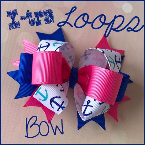 Boutique Bows Diy Tutorials, Boutique Bow Tutorial, Hair Bow Instructions, Loopy Bow, Bow Maker, Stacked Hair Bow, Homemade Bows, Bow Holders, Mom Things