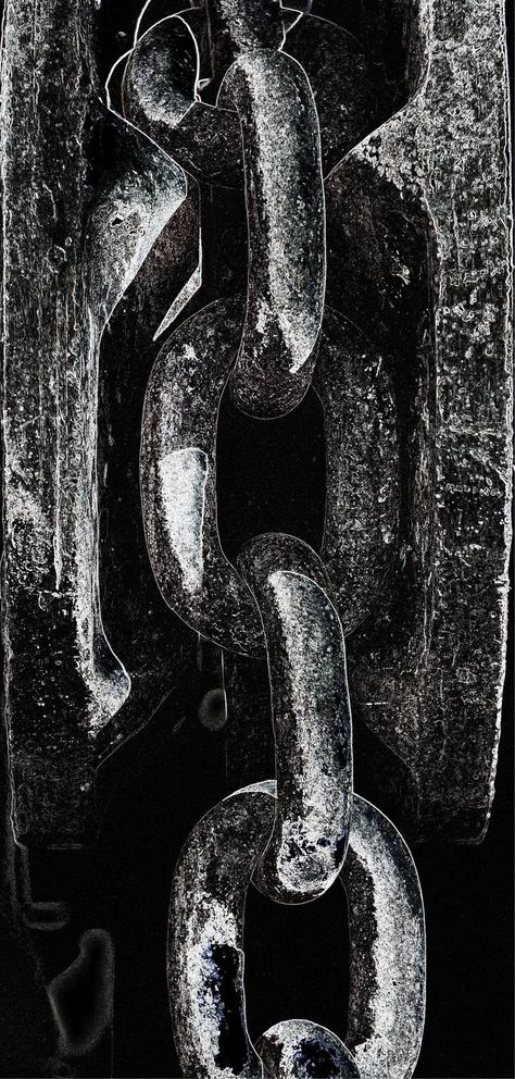 Original Art Digital/Photo/Manipulated/Black & White Photography, measuring: 25W x 53H x 0.25D cm, by: Glen Sweeney (Austria). Styles: Abstract, Fine Art. Subject: Abstract. Keywords: Chains, Photography, Anchor Chain, Black And White, Ships, Weakest Link, Links. This Digital/Photo/Manipulated/Black & White Photography is one of a kind and once sold will no longer be available to purchase. Buy art at Saatchi Art. Inferiority Complex Art, Chains Photography, Connected Art, Chains Art, Chain Photography, Chain Aesthetic, Facial Art, Light And Shadow Photography, Manipulated Photography