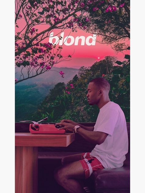 Blond Poster, Frank Ocean Poster, Frank Ocean Wallpaper, Bedroom Wall Collage, Wallpaper Animes, Ocean Wallpaper, Picture Collage Wall, Ocean Sunset, Music Album Cover