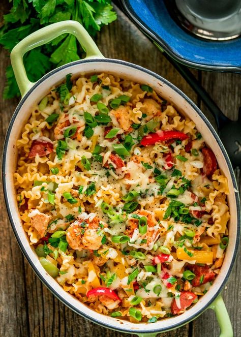 Cajun Pastalaya, Pastalaya Recipe, Favorite Pasta Recipes, Jo Cooks, Cajun Dishes, Fontina Cheese, Cajun Cooking, Cajun Recipes, Jambalaya