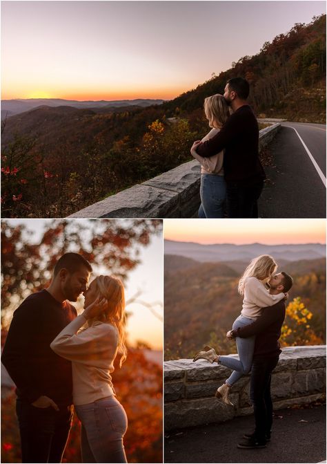 Sunrise Shoot, Tennessee Elopement, Mountain Sunrise, Smoky Mountain Wedding, Skyline Drive, Cades Cove, Engagement Picture, Pics Inspo, National Park Wedding