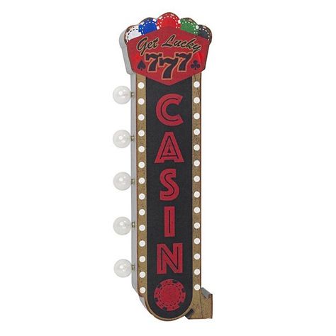 Vintage Casino LED Off The Wall Sign Vintage Marquee, Tin Wall Art, Old Garage, Man Cave Wall Art, Get Lucky, Marquee Sign, Light Up Signs, Let The Good Times Roll, Good Times Roll