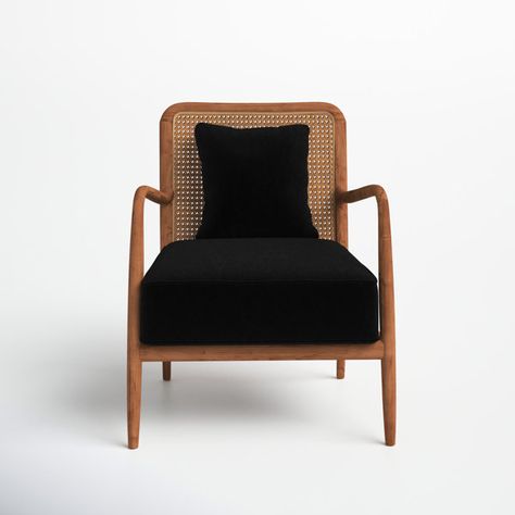 Joss & Main Verbeia Upholstered Side Chair | Wayfair Black And Brown Accent Chair, Bronze Chair, Brown Accent Chair, Black Accent Chair, Dark Living Rooms, Statement Chairs, Design 2023, Occasional Chair, Outdoor Side Table