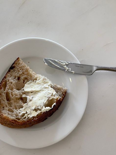 Bread with butter Bread And Butter Aesthetic, Bread Aesthetic, Bread With Butter, Bali Life, Board Night, Photographer Content, Sourdough Bread Sandwiches, Butter Bread, Breakfast Bread