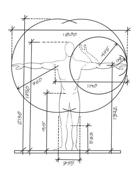 Art Mort, Human Proportions, Movement In Architecture, Hair Parting, Proportional Relationships, Human Dimension, Civil Engineering Construction, Interesting Drawings, Body Mechanics