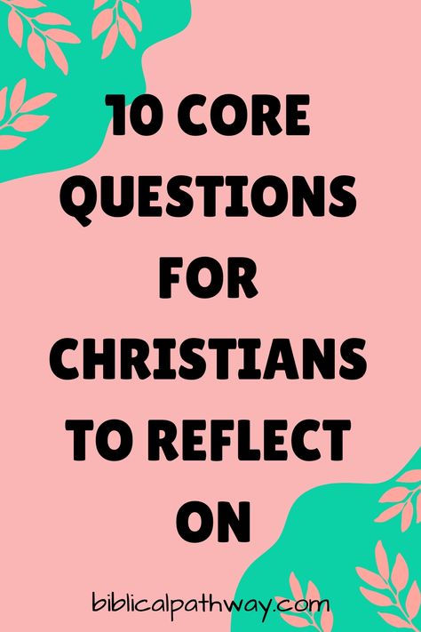 In our journey of faith, it’s vital to reflect on questions that challenge and deepen our understanding. This article explores ten essential questions every Christian should consider, encouraging personal reflection and growth in your spiritual Christian Reflection Questions, Teen Bible Study Lessons, Christian Questions, Teen Bible Study, Spiritual Questions, Contemplative Prayer, Bible Questions, Jesus Sacrifice, Personal Reflection