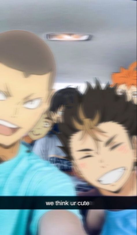 Noya And Tanaka, Anime Snapchat, Connie Springer, Anime Friendship, Real Anime, Anime Nerd, Haikyuu Characters, Anime People, Anime Drawings Tutorials