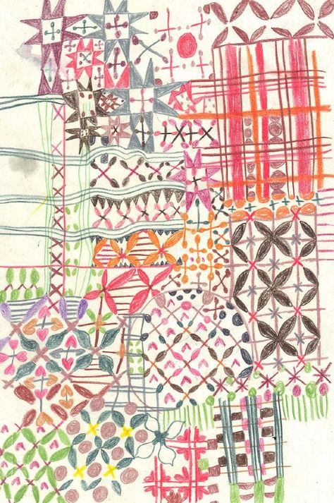 Aztec Weaving Patterns Drawing, Monika Forsberg, Gcse Textiles, Pattern Design Inspiration, Art Appliqué, Print Saree, Allover Pattern, Pattern Play, Textile Patterns