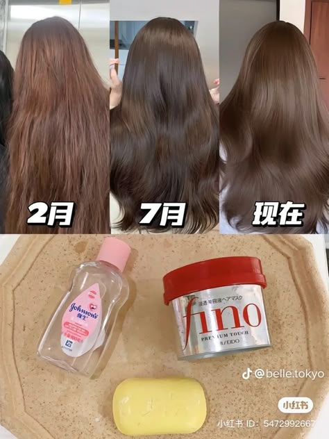 Japanese Hair Care, Japanese Hair, Olive Young, Glossy Hair, Hair Tips Video, Perfect Skin Care Routine, Makeup Aesthetic, Japanese Hairstyle, Facial Skin Care Routine