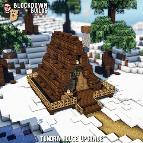 Best Minecraft Builds on Instagram: “Tundra House Upgrade (SWIPE) 🏠 👉 Follow @minecraftible for inspirational minecraft builds! ━━━━━━━━━━━━━━━━━━ Credit: @blockdown_builds…” Tundra Minecraft Builds, Blockdown Builds, Minecraft Tundra Builds, Minecraft Tundra House, Statue Minecraft, Case Minecraft, Minecraft Idea, Mc Ideas, Minecraft Houses Blueprints